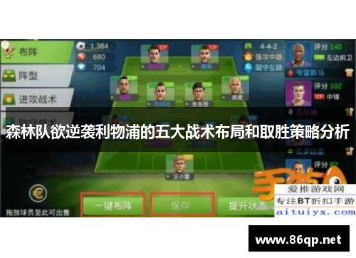 森林队欲逆袭利物浦的五大战术布局和取胜策略分析